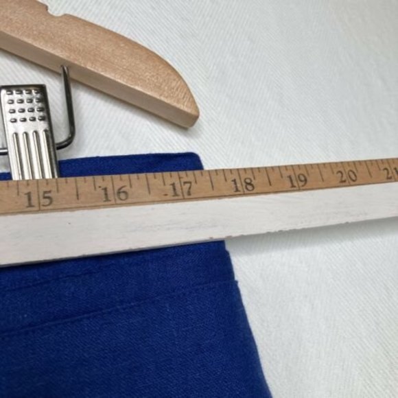 Jaclyn Smith Mens Linen Blend Blue Shorts Sealed pockets Size Large - Picture 6 of 9